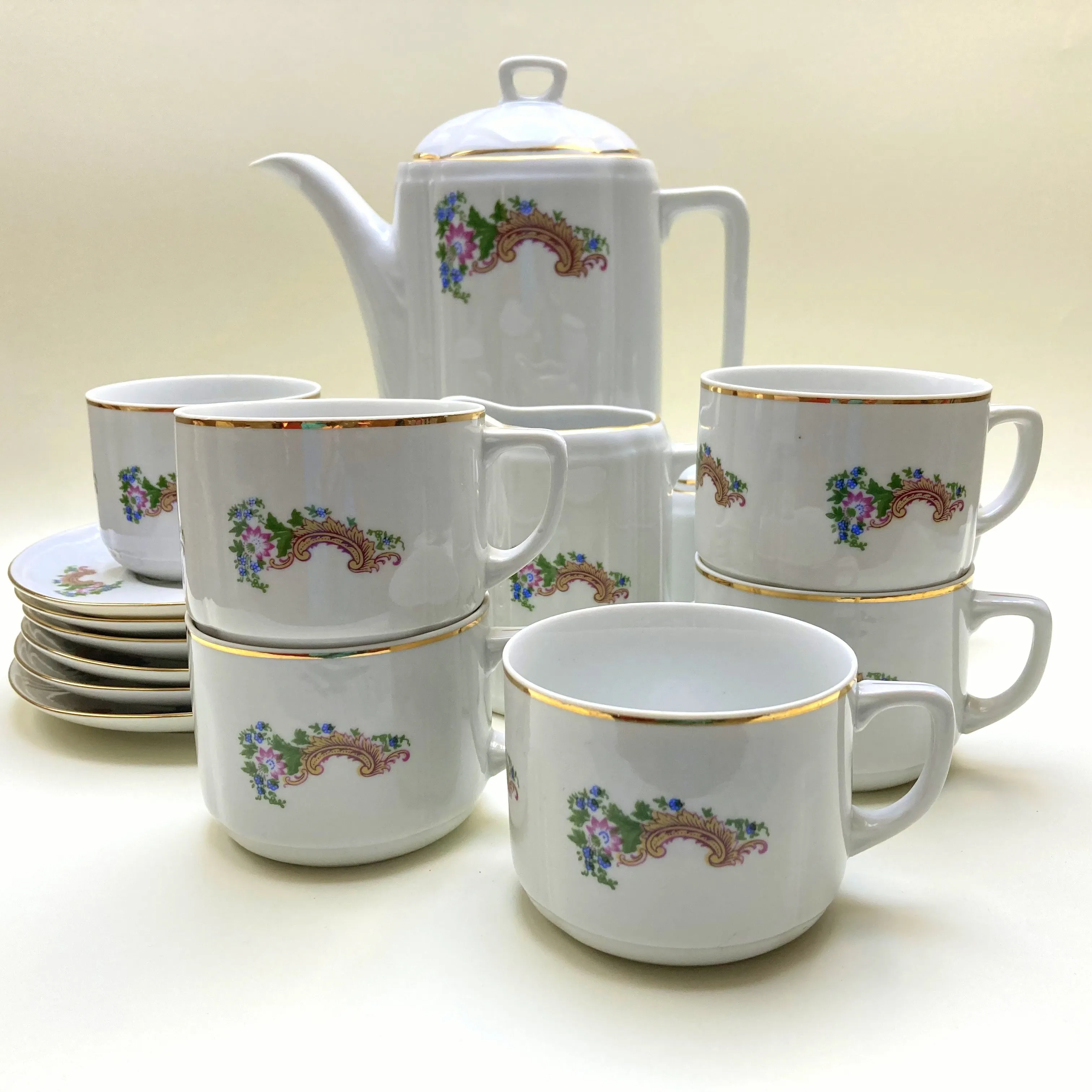 Serwis porcelana Ćmielów fason Lwów jubileuszowy lata 90. XX w.